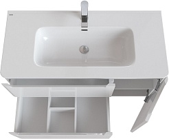 Iddis Тумба с раковиной Edifice 100 подвесная белая – фотография-6